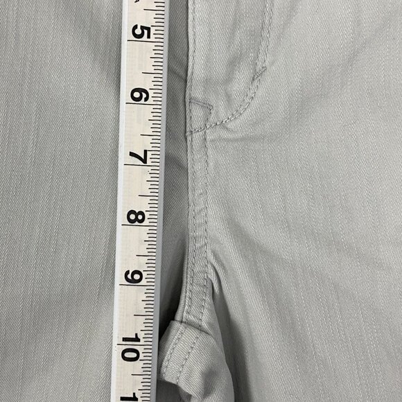 Gloria Vanderbilt Capris 2 LOT Teal Blue and Taupe Size 6 - Picture 10 of 12